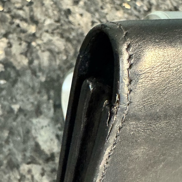 Saint Laurent Paris Black Leather Flap Wallet Made in Italy - Picture 10 of 11